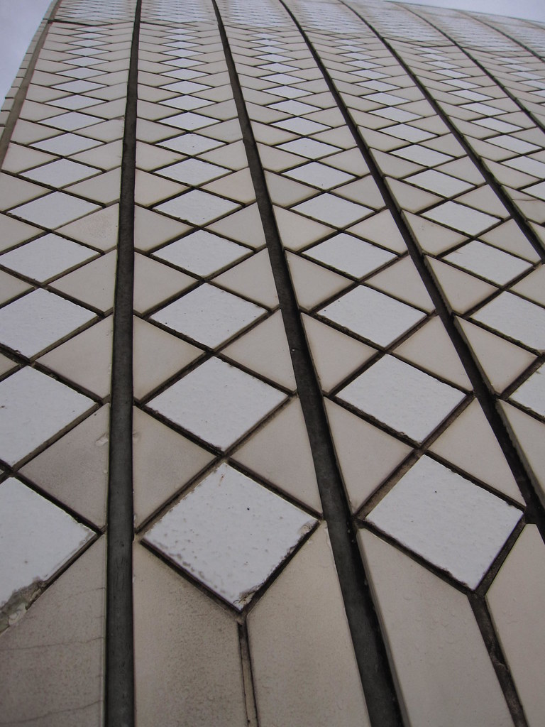 Terracotta tile roof pattern
